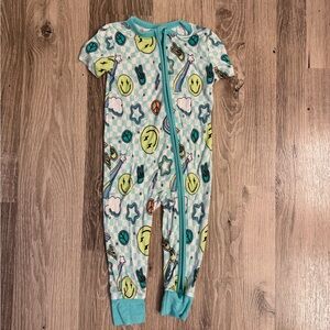 Kiki+LuLu Baby Smiley Short Sleeve Bamboo Romper